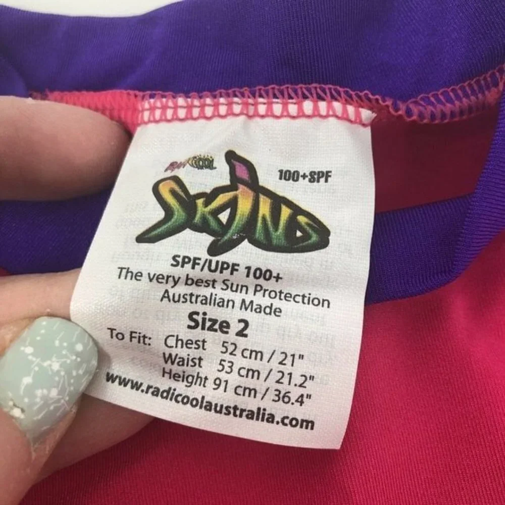 Radicool Toddler Girls Rash Guard‎ Swim Top 404
